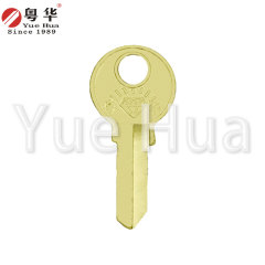 Top left of the flower; top lock padlock key blank; civil key; hanging key