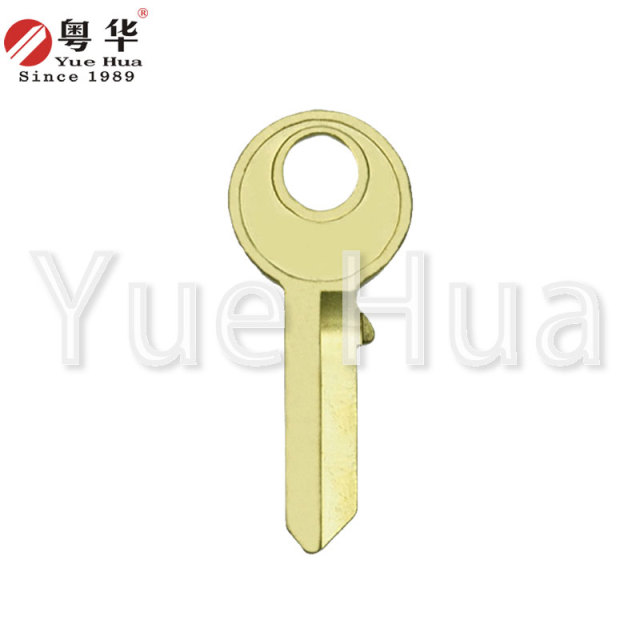 花朵顶部；顶部锁芯挂锁钥匙坯；民用钥匙；吊挂钥匙