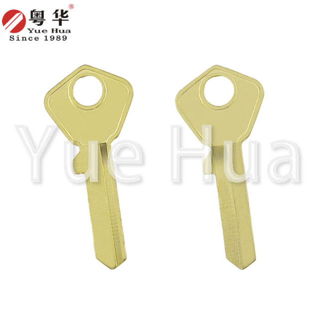 Round top left and right; top lock padlock key blank; civil key; padlock key