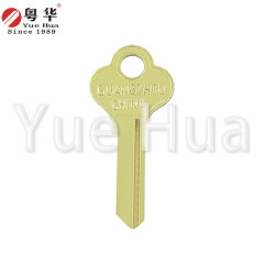 Flower six-pin left; Six-pin key blank; Padlock top lock cabinet key blank; Brass material thickness 1.8; Hanging key