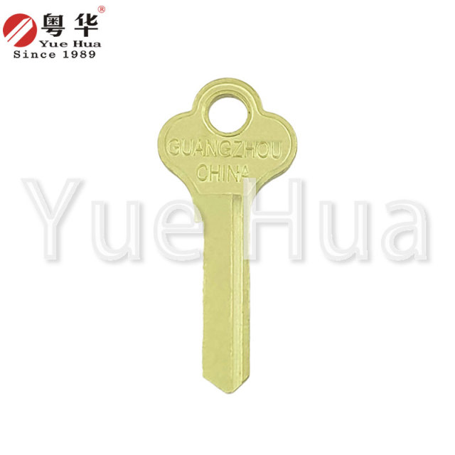 Five-inch left; Five-inch key blank; Padlock top lock cabinet key blank; Brass material thickness 1.8; Padlock key