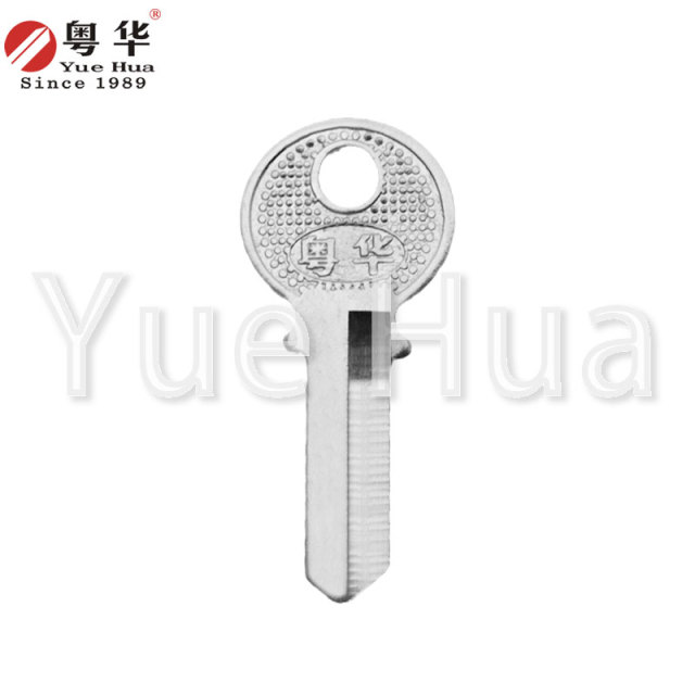 Small 3-ring left and right; padlock key blank; brass material, 1.5mm thick key blank; padlock key