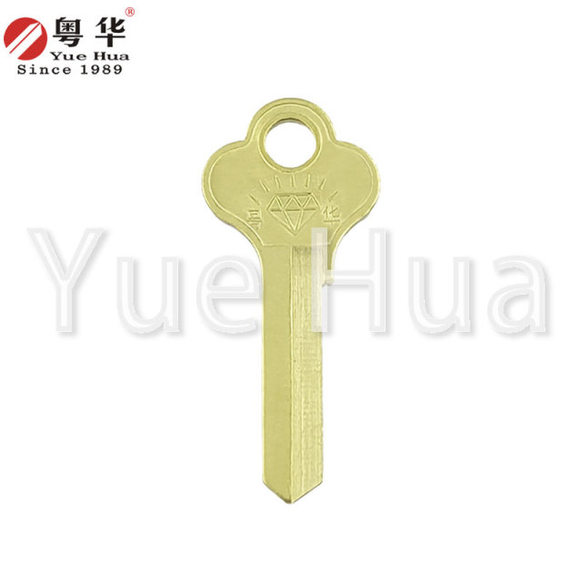 Five-inch left; Five-inch key blank; Padlock top lock cabinet key blank; Brass material thickness 1.8; Padlock key