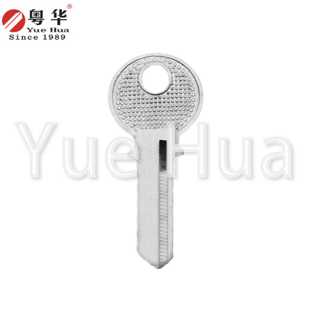 Small 3-ring left and right; padlock key blank; brass material, 1.5mm thick key blank; padlock key