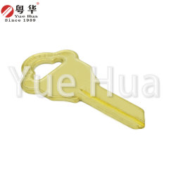 Plum blossom five-pin large; Plum blossom harvest padlock key blank; Brass material, 1.6mm thick key blank; Padlock key
