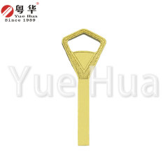 Small B Large Half-round Diamond Padlock Key Blank; Triangular Copper Lever Lock Key Blank; Diamond Key