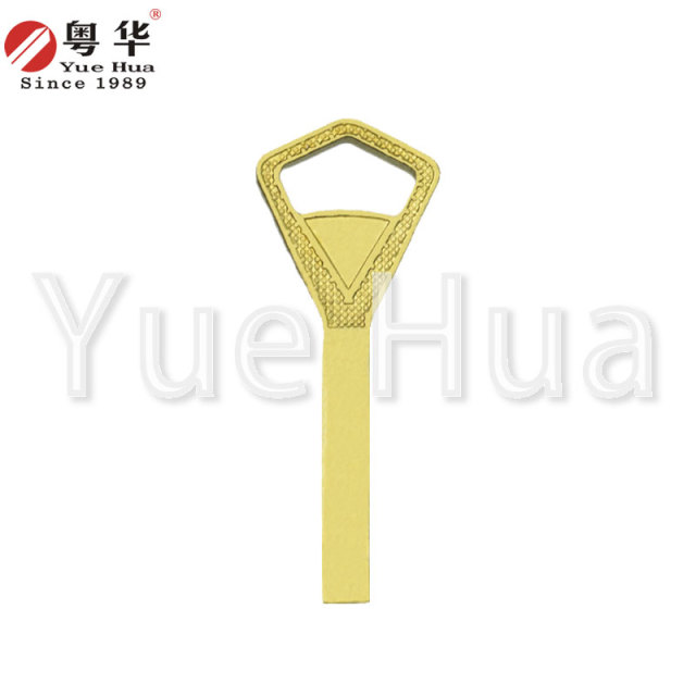 Small B Large Half-round Diamond Padlock Key Blank; Triangular Copper Lever Lock Key Blank; Diamond Key