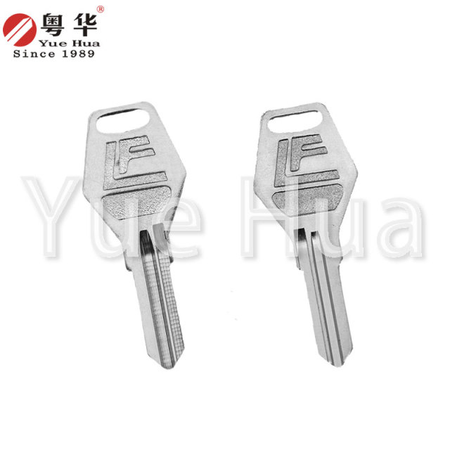 LF37 drawer key left and right grooves brass alignment front and back groove key blank civil key drawer key