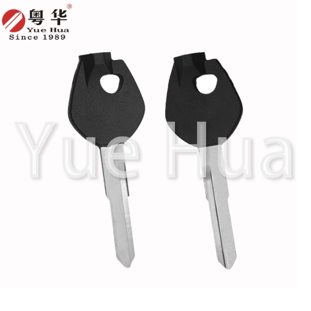 适用于铃木摩托车钥匙，铃木磁珠左右单槽钥匙坯，Liying/Tianying/Neptune AN125T，带磁珠和薄膜的摩托车钥匙坯，带磁珠和薄膜