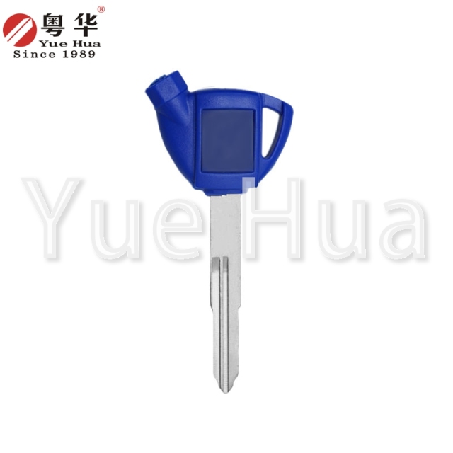适用于铃木摩托车钥匙，铃木006右双槽，AN T-Wave 250/400 T-Wave 650，带磁珠和薄膜