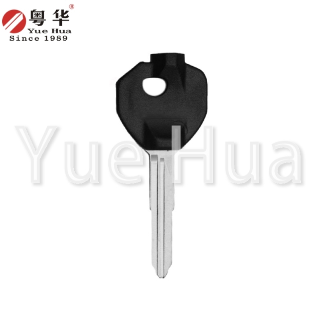 适用于铃木摩托车钥匙，铃木018右双槽，云才QS100/力才QS125/UA125，铃木新款磁性控制钥匙坯，带磁珠和磁膜