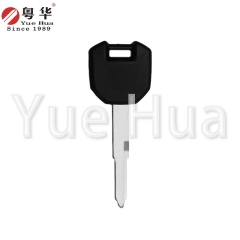 适用于铃木摩托车钥匙，铃木 022 左单槽 GSX250R/DL250 橡胶手柄钥匙坯，黑红双色可选，锁匠耗材