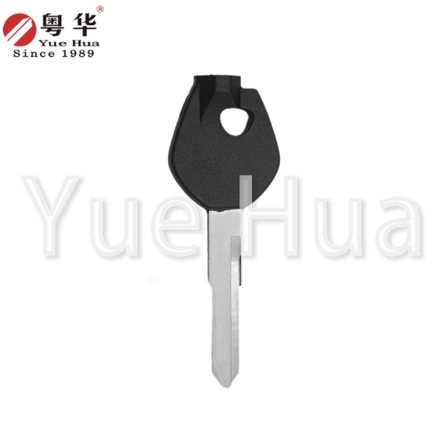 适用于铃木摩托车钥匙，铃木磁珠左右单槽钥匙坯，Liying/Tianying/Neptune AN125T，带磁珠和薄膜的摩托车钥匙坯，带磁珠和薄膜