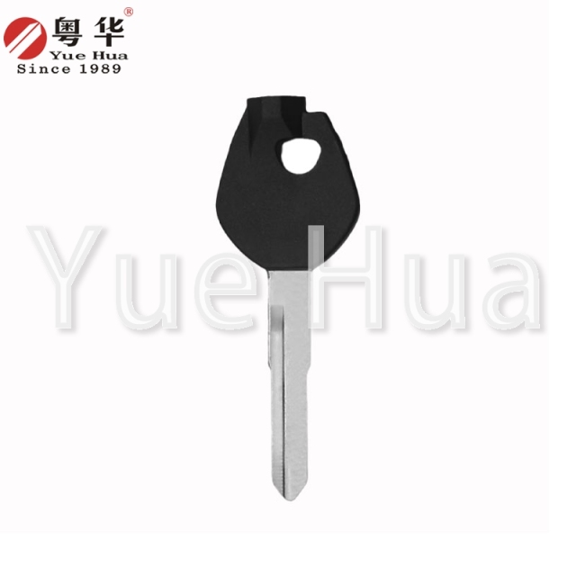 适用于铃木摩托车钥匙，铃木磁珠左右单槽钥匙坯，Liying/Tianying/Neptune AN125T，带磁珠和薄膜的摩托车钥匙坯，带磁珠和薄膜