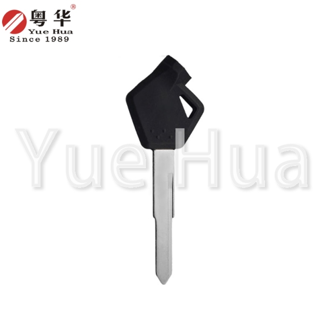 Suitable for Suzuki motorcycle keys; Suzuki magnetic bead motorcycle left and right single groove; motorcycle key blank; copper key blank; locksmith consumables; with magnetic beads and film.