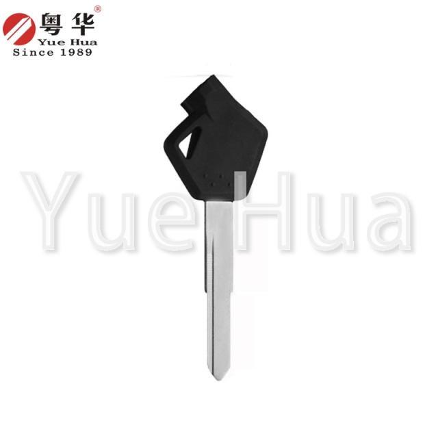 Suitable for Suzuki motorcycle keys; Suzuki magnetic bead motorcycle left and right single groove; motorcycle key blank; copper key blank; locksmith consumables; with magnetic beads and film.