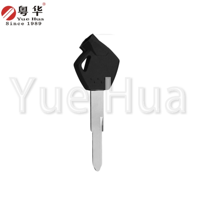 适用于铃木摩托车钥匙，铃木磁珠摩托车左单钥匙-SH，摩托车钥匙坯，带磁珠和薄膜的锁匠耗材。
