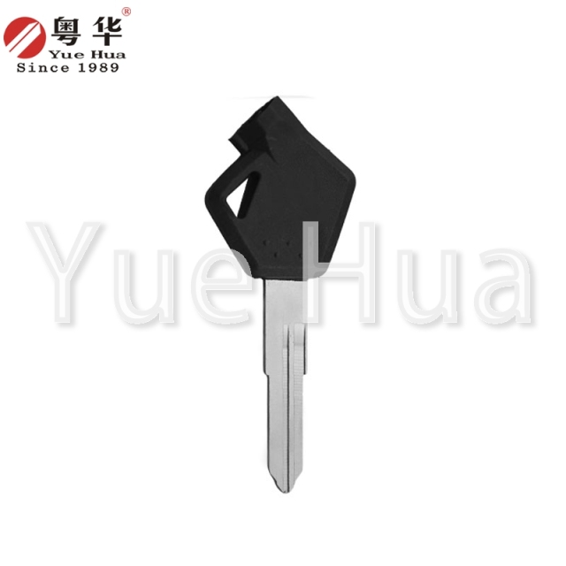 适用于铃木摩托车钥匙；铃木磁珠摩托车短款左右双槽钥匙坯；摩托车钥匙坯；锁匠耗材；含磁珠和磁膜