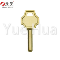 Medium cylinder; All-copper 90-degree notch medium cylinder key blank; Anti-theft door lock key blank; Special key