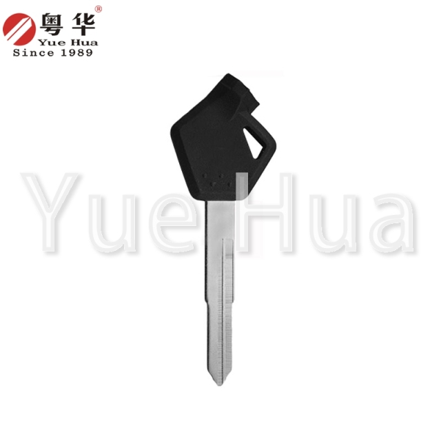 适用于铃木摩托车钥匙；铃木磁珠摩托车左双槽长钥匙坯；摩托车钥匙坯；锁匠耗材；带磁珠和薄膜
