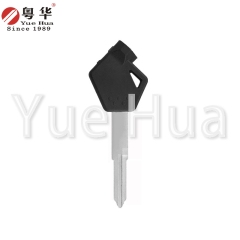 适用于铃木摩托车钥匙；铃木 UY 型左双槽钥匙；摩托车钥匙坯；锁匠耗材；带磁珠和薄膜。
