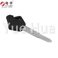 适用于铃木摩托车钥匙；铃木磁珠摩托车左双槽长钥匙坯；摩托车钥匙坯；锁匠耗材；带磁珠和薄膜