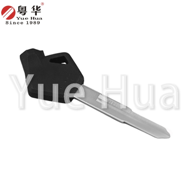 适用于铃木摩托车钥匙；铃木磁珠摩托车左双槽长钥匙坯；摩托车钥匙坯；锁匠耗材；带磁珠和薄膜