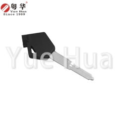 适用于铃木摩托车钥匙；铃木 UY 型左双槽钥匙；摩托车钥匙坯；锁匠耗材；带磁珠和薄膜。