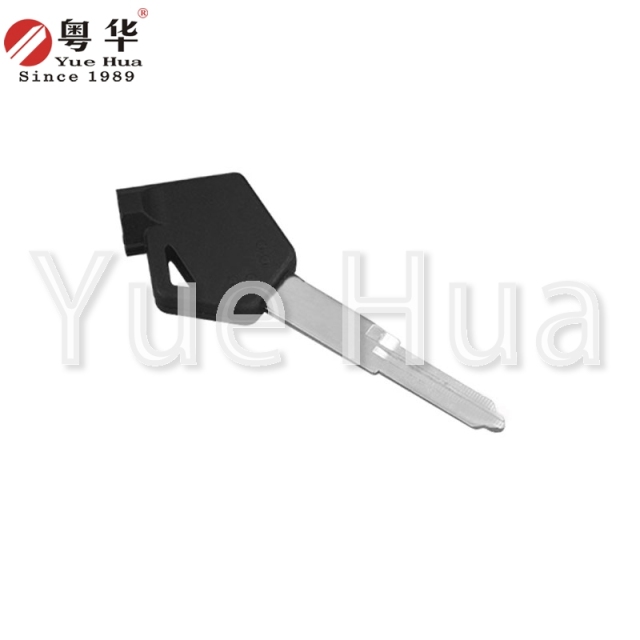 适用于铃木摩托车钥匙；铃木 UY 型左双槽钥匙；摩托车钥匙坯；锁匠耗材；带磁珠和薄膜。