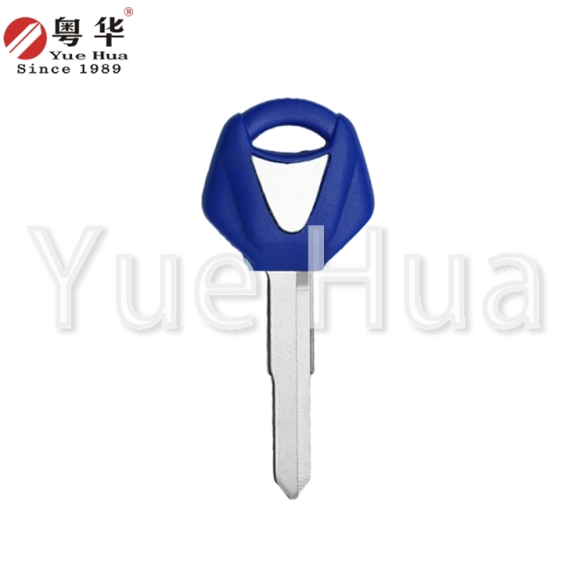 适用于雅马哈摩托车钥匙，Yamaha 002 左单槽 R1/R6/R7/FZ6N/FZ1N/MT09/MT07，可安装芯片，摩托车钥匙坯