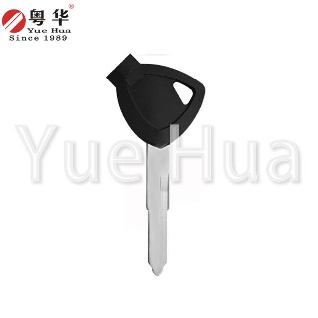 Suitable for Yamaha motorcycle keys; Yamaha magnetic narrow left and right single groove; motorcycle key blank; copper key blank; with magnetic beads and plastic film