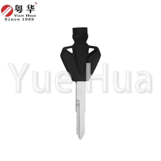 Suitable for Yamaha motorcycle keys Yamaha 023 right single groove ,rubber triangle key blank,motorcycle key blank with magnetic beads and rubber film