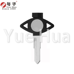 Suitable for Yamaha motorcycle keys, short Yamaha with magnetic left and right single groove,motorcycle key blank, copper key blank with magnetic beads and plastic film.