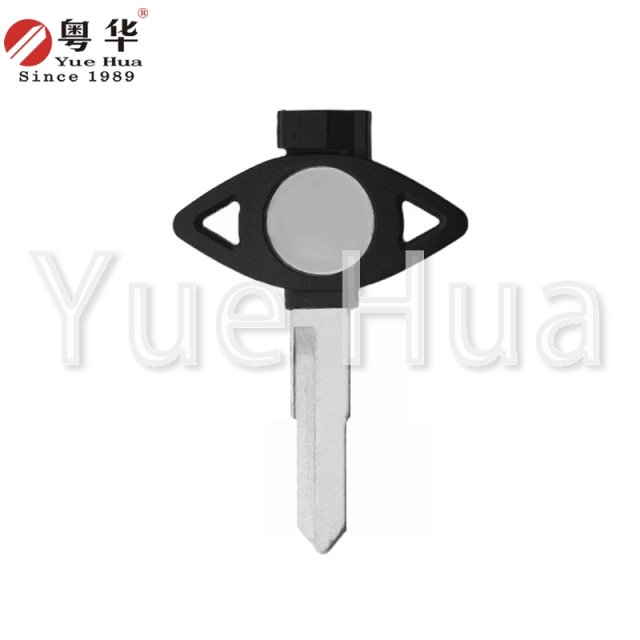 Suitable for Yamaha motorcycle keys, short Yamaha with magnetic left and right single groove,motorcycle key blank, copper key blank with magnetic beads and plastic film.