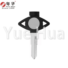 Suitable for Yamaha motorcycle keys, short Yamaha with magnetic left and right single groove,motorcycle key blank, copper key blank with magnetic beads and plastic film.