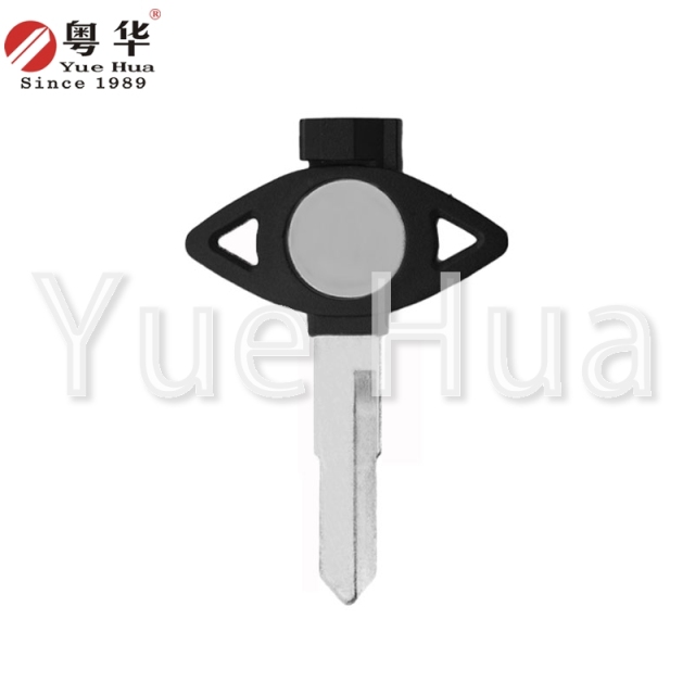 Suitable for Yamaha motorcycle keys, short Yamaha with magnetic left and right single groove,motorcycle key blank, copper key blank with magnetic beads and plastic film.