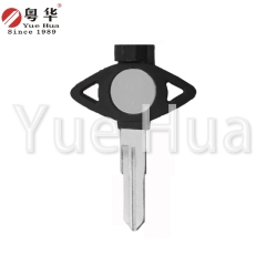 Suitable for Yamaha motorcycle keys, short Yamaha with magnetic left and right double groove,motorcycle key blank, copper key blank with magnetic beads and plastic film.