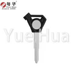 Suitable for Yamaha motorcycle keys; Triangle Yamaha with magnet single groove; Qiaoge/New Fuxi AS125/Xuying; Motorcycle key blank with magnetic beads and film.
