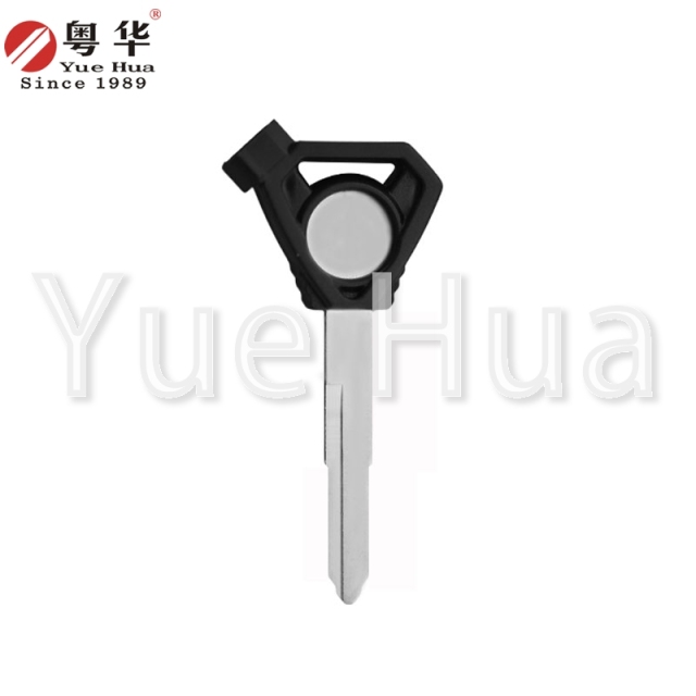 Suitable for Yamaha motorcycle keys; Triangle Yamaha with magnet single groove; Qiaoge/New Fuxi AS125/Xuying; Motorcycle key blank with magnetic beads and film.