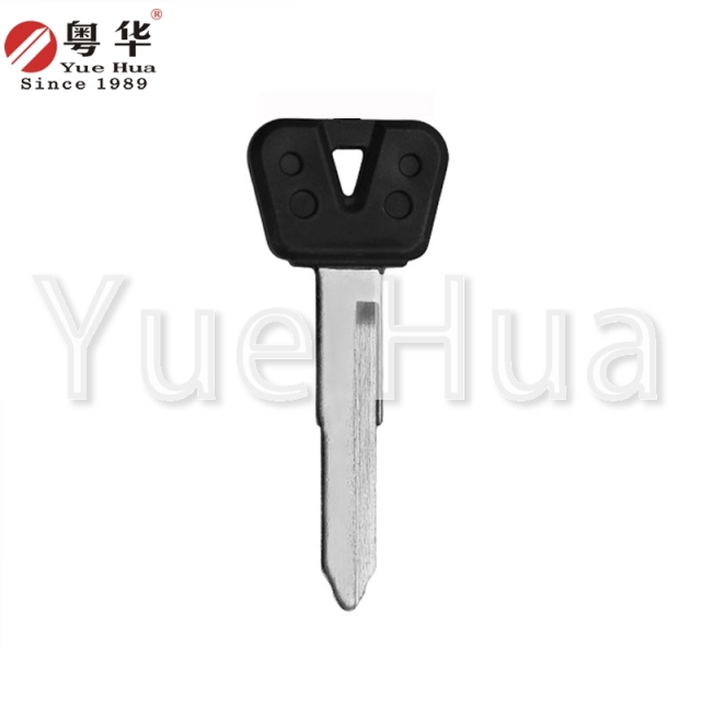 Suitable for Yamaha motorcycle keys rubber head long Yamaha left and right single groove motorcycle key blank Yuehua key locksmith consumables