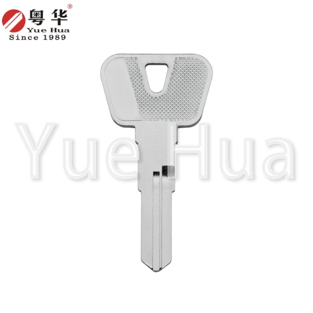 Suitable for Yamaha motorcycle keys, Yawang left and right double groove, motorcycle key blank, copper key blank, Yuehua key locksmith consumables