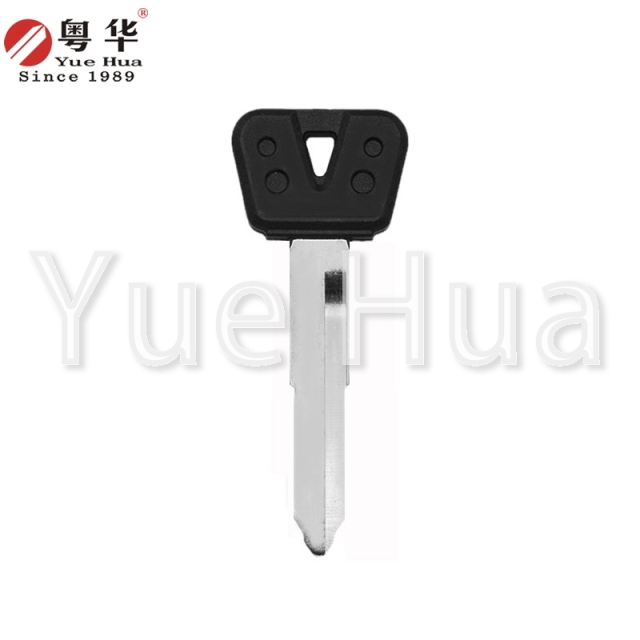 Suitable for Yamaha motorcycle keys Rubber long Yamaha left and right single groove (2014) Motorcycle key blank Brass key blank Yuehua key locksmith consumables