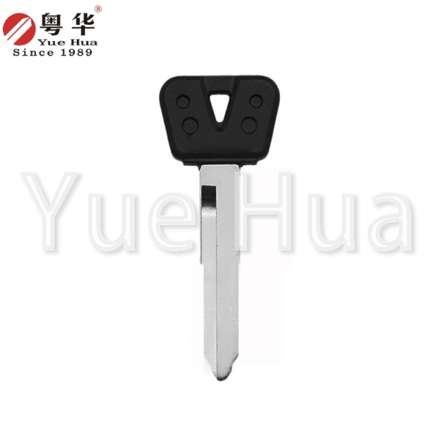 Suitable for Yamaha motorcycle keys Rubber long Yamaha left and right single groove (2014) Motorcycle key blank Brass key blank Yuehua key locksmith consumables