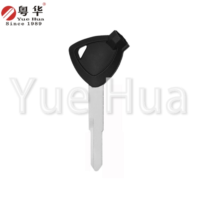 Suitable for Yamaha motorcycle keys; Yamaha magnetic left and right single groove; motorcycle key blank; brass key blank; with magnetic beads and plastic film.