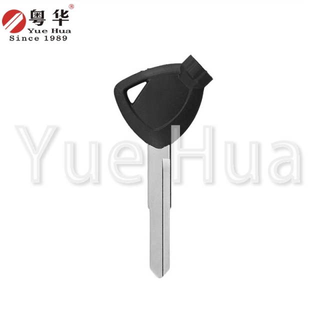 适用于雅马哈摩托车钥匙，雅马哈 022-1 左单槽摩托车钥匙坯，黄铜钥匙坯，带磁珠和薄膜