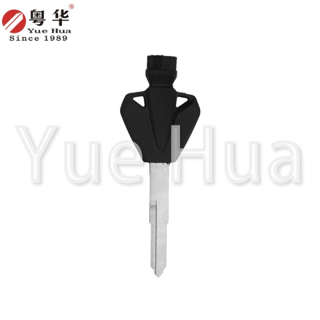 Suitable for Yamaha motorcycle keys Yamaha 023 right single groove ,rubber triangle key blank,motorcycle key blank with magnetic beads and rubber film