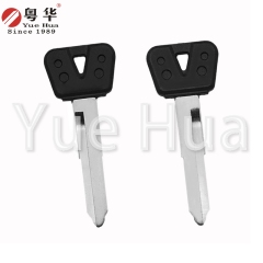 Suitable for Yamaha motorcycle keys Rubber long Yamaha left and right single groove (2014) Motorcycle key blank Brass key blank Yuehua key locksmith consumables