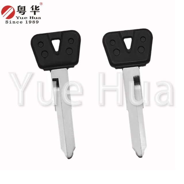 Suitable for Yamaha motorcycle keys Rubber long Yamaha left and right single groove (2014) Motorcycle key blank Brass key blank Yuehua key locksmith consumables