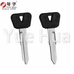 Suitable for Yamaha motorcycle keys rubber head long Yamaha left and right single groove motorcycle key blank Yuehua key locksmith consumables