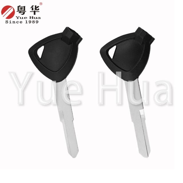 Suitable for Yamaha motorcycle keys; Yamaha magnetic left and right single groove; motorcycle key blank; brass key blank; with magnetic beads and plastic film.